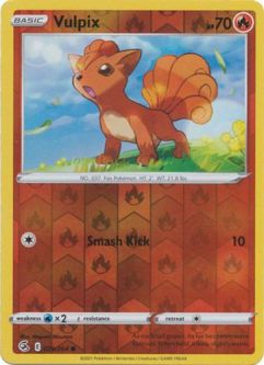 Pokemon Card - S&S: Fusion Strike 029/264 - VULPIX (reverse holo)