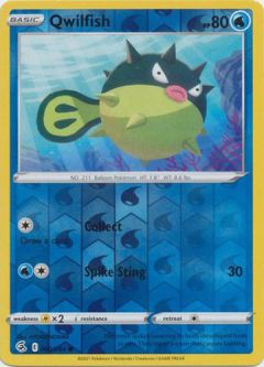 Pokemon Card - S&S: Fusion Strike 060/264 - QWILFISH (reverse holo)