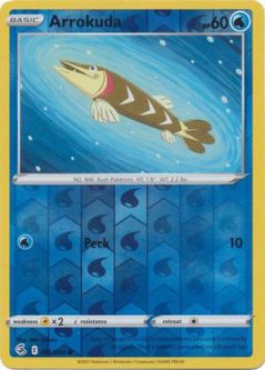 Pokemon Card - S&S: Fusion Strike 082/264 - ARROKUDA (reverse holo)