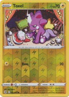 Pokemon Card - S&S: Fusion Strike 105/264 - TOXEL (reverse holo)