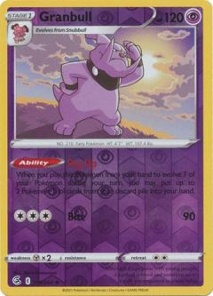 Pokemon Card - S&S: Fusion Strike 116/264 - GRANBULL (reverse holo)