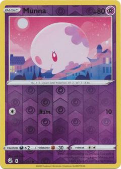 Pokemon Card - S&S: Fusion Strike 121/264 - MUNNA (reverse holo)