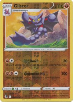 Pokemon Card - S&S: Fusion Strike 141/264 - GLISCOR (reverse holo)