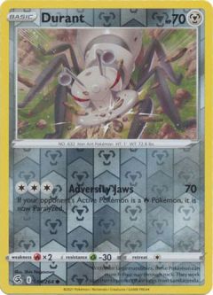 Pokemon Card - S&S: Fusion Strike 184/264 - DURANT (reverse holo)