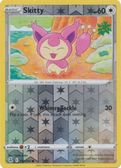 Pokemon Card - S&S: Fusion Strike 210/264 - SKITTY (reverse holo)