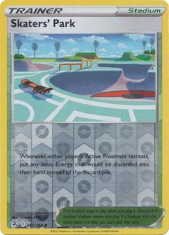 Pokemon Card - S&S: Fusion Strike 242/264 - SKATERS' PARK (reverse holo)