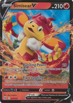 Pokemon Card - S&S: Brilliant Stars 027/172 - SIMISEAR V (holo-foil)