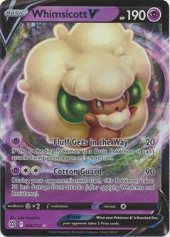 Pokemon Card - S&S: Brilliant Stars 064/172 - WHIMSICOTT V (holo-foil)