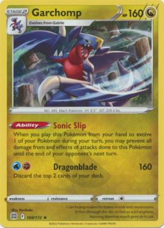 Pokemon Card - S&S: Brilliant Stars 109/172 - GARCHOMP (holo-foil)