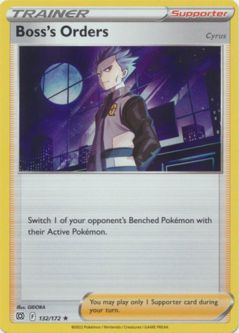 Pokemon Card - S&S: Brilliant Stars 132/172 - BOSS'S ORDERS (holo-foil)