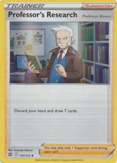 Pokemon Card - S&S: Brilliant Stars 147/172 - PROFESSOR'S RESEARCH (holo-foil)