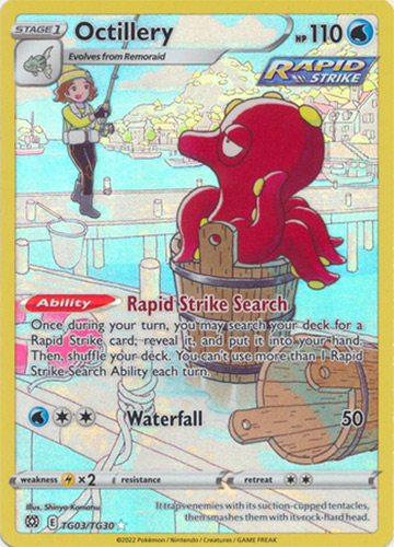Pokemon Card - Sword & Shield Brilliant Stars TG03/TG30 - OCTILLERY (holo-foil)