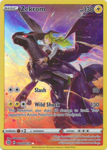 Pokemon Card - Sword & Shield Brilliant Stars TG05/TG30 - ZEKROM (holo-foil)