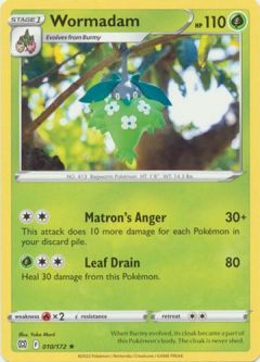 Pokemon Card - S&S: Brilliant Stars 010/172 - WORMADAM (rare)