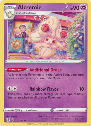 Pokemon Card - S&S: Brilliant Stars 071/172 - ALCREMIE (rare)