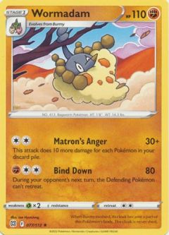 Pokemon Card - S&S: Brilliant Stars 077/172 - WORMADAM (rare)