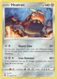 Pokemon Card - S&S: Brilliant Stars 100/172 - HEATRAN (rare)