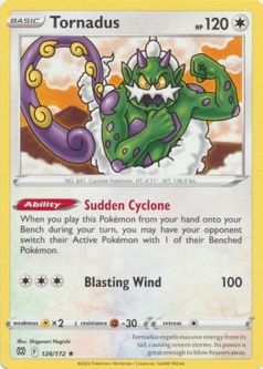 Pokemon Card - S&S: Brilliant Stars 126/172 - TORNADUS (rare)