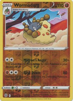 Pokemon Card - S&S: Brilliant Stars 077/172 - WORMADAM (reverse holo)