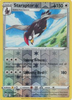 Pokemon Card - S&S: Brilliant Stars 119/172 - STARAPTOR (reverse holo)