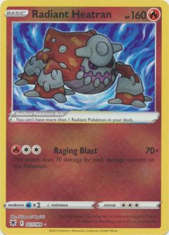 Pokemon Card - Astral Radiance 027/189 - RADIANT HEATRAN (holo-foil)
