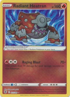 Pokemon Card - S&S: Astral Radiance 027/189 - RADIANT HEATRAN (holo-foil)