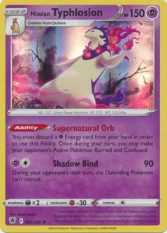 Pokemon Card - S&S: Astral Radiance 052/189 - HISUIAN TYPHLOSION (holo-foil)