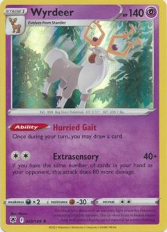 Pokemon Card - S&S: Astral Radiance 069/189 - WYRDEER (holo-foil)