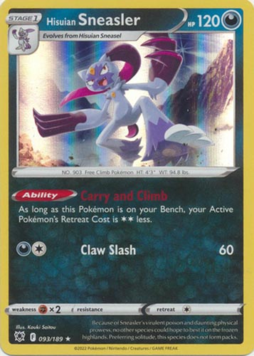 hisuian sneasel pokemon card value Sneasler V Full Art 2022 Astral Radiance PSA 9 – Piece Of The Game Hisuian Sneasler V190 HP Hisuian Sneasel 92/189 Price 2026