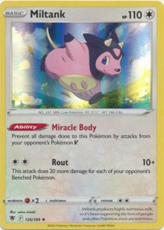 Pokemon Card - S&S: Astral Radiance 126/189 - MILTANK (holo-foil)