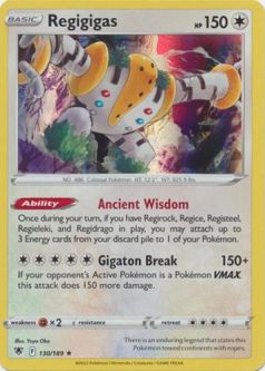 Pokemon Card - S&S: Astral Radiance 130/189 - REGIGIGAS (holo-foil)