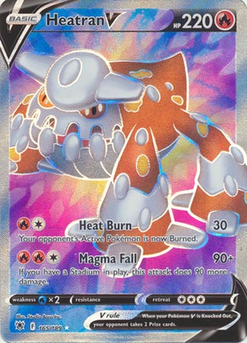 Pokemon Card - S&S: Astral Radiance 165/189 - HEATRAN V (holo-foil)