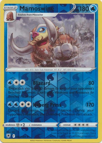 pokemon card mamoswine Mamoswine ex Ultra Rare Journey Together 079/159, NM Pokemon Card main image 0