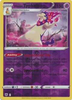 Pokemon Card - S&S: Astral Radiance 052/189 - HISUIAN TYPHLOSION (reverse holo)