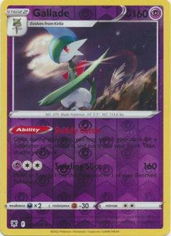 Pokemon Card - S&S: Astral Radiance 062/189 - GALLADE (reverse holo)