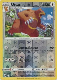 Pokemon Card - S&S: Astral Radiance 123/189 - URSARING (reverse holo)