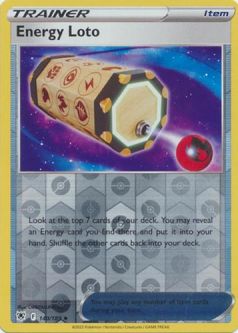 Pokemon Card - S&S: Astral Radiance 140/189 - ENERGY LOTO (reverse holo)