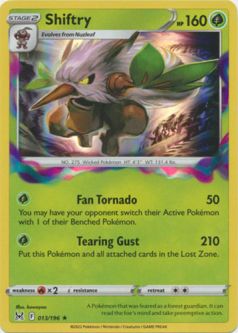 Pokemon Card - S&S: Lost Origin 013/196 - SHIFTRY (holo-foil)