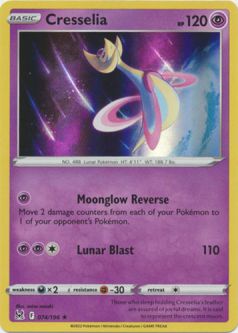 Pokemon Card - S&S: Lost Origin 074/196 - CRESSELIA (holo-foil)