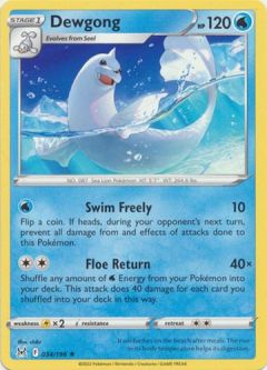 Pokemon Card - S&S: Lost Origin 034/196 - DEWGONG (rare)