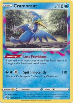 Pokemon Card - S&S: Lost Origin 050/196 - CRAMORANT (rare)
