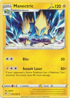 Pokemon Card - S&S: Lost Origin 055/196 - MANECTRIC (rare)