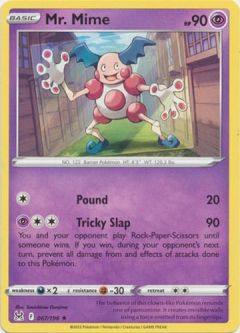 Pokemon Card - S&S: Lost Origin 067/196 - MR. MIME (rare)