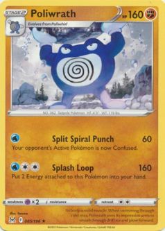 Pokemon Card - S&S: Lost Origin 085/196 - POLIWRATH (rare)