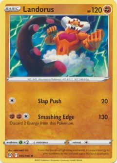 Pokemon Card - S&S: Lost Origin 105/196 - LANDORUS (rare)