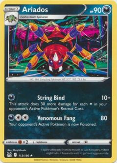 Pokemon Card - S&S: Lost Origin 113/196 - ARIADOS (rare)