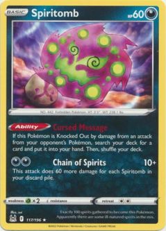 Pokemon Card - S&S: Lost Origin 117/196 - SPIRITOMB (rare)