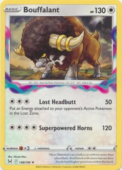 Pokemon Card - S&S: Lost Origin 148/196 - BOUFFALANT (rare)