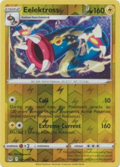 Pokemon Card - S&S: Lost Origin 061/196 - EELEKTROSS (reverse holo)