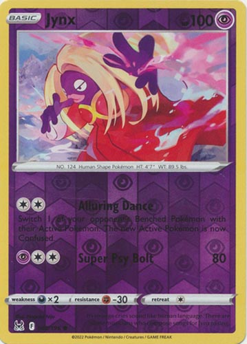 Pokemon Card - S&S: Lost Origin 068/196 - JYNX (reverse holo): BBToyStore.com - Toys, Plush, Trading Cards, Action Figures & Games online retail store shop sale Pokemon Card - S&S: Lost Origin 068/196 - JYNX (reverse holo): BBToyStore.com - Toys, Plush, Trading Cards, Action Figures & Games online retail store shop sale